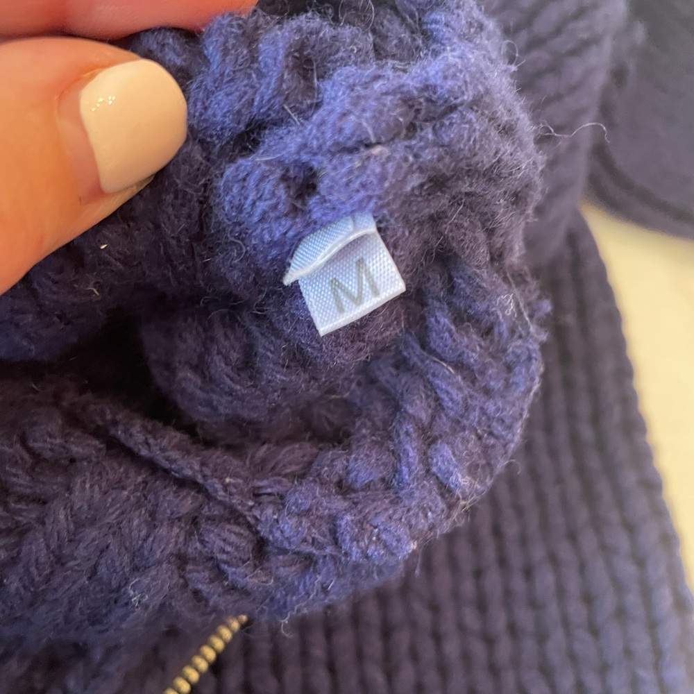 Vintage Margiela MM6 Blue Wool Turtleneck Sweater Miss Deana sz M - Picture 8 of 10